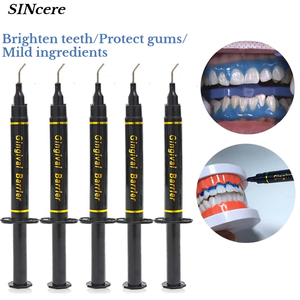 Teeth Whitening Gel Syringes - Dental Syringe Gum Protector Gel Clinic