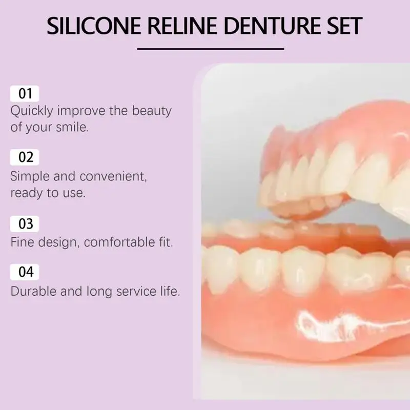 Silicone Denture Set Fit Tempo - Teeth Whitening With Braces ulasan dan harga