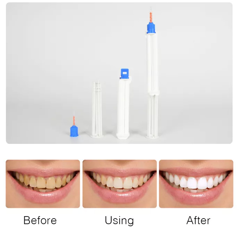 10 /5/2pcs Dental Dual Barrel  - Teeth Whitening Gel Syringes ulasan dan harga